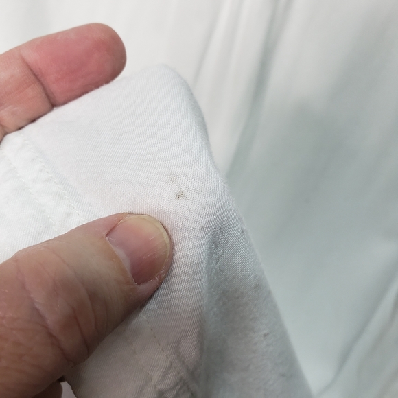 RVCA Women's White Button Down Collared Shirt Blouse Long Sleeve Top Size Medium - Picture 8 of 8